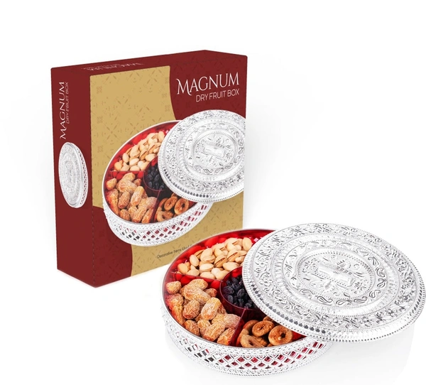 2862 ROUND CANDY BOX, DRY FRUIT BOX FOR KITCHEN STORAGE HOME DECOR