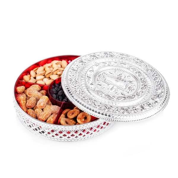 2862 ROUND CANDY BOX, DRY FRUIT BOX FOR KITCHEN STORAGE HOME DECOR