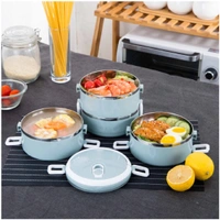 2871 MULTI LAYER STAINLESS STEEL HOT LUNCH BOX (4 LAYER)