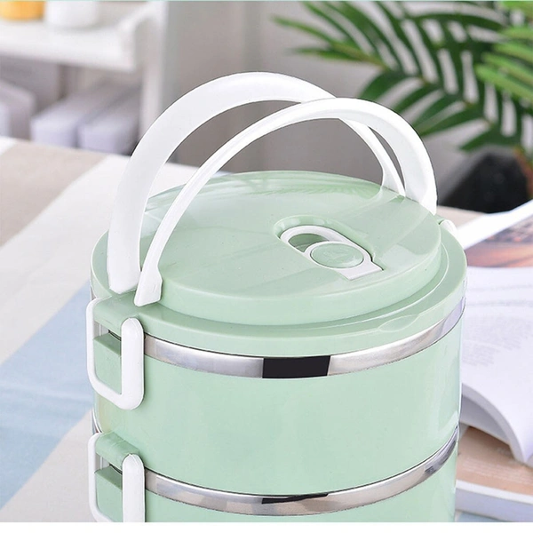 2871 MULTI LAYER STAINLESS STEEL HOT LUNCH BOX (4 LAYER)