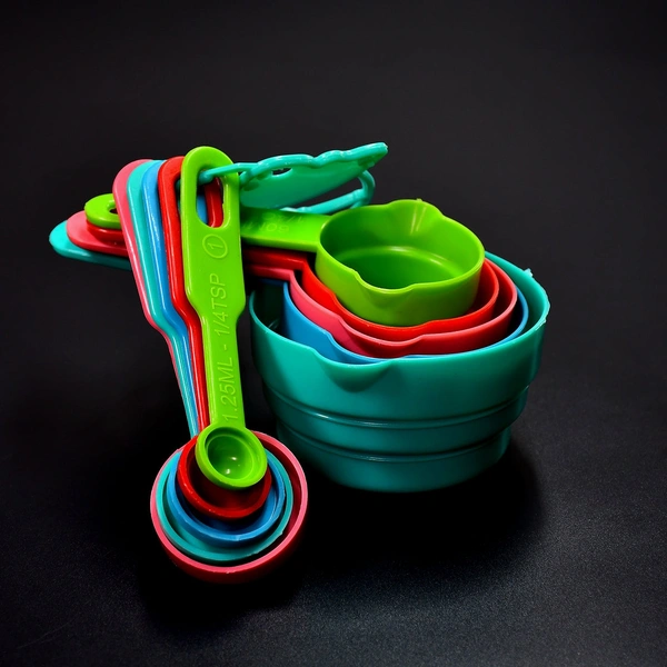 2906 10PCS PLASTIC MEASURING SPOONS