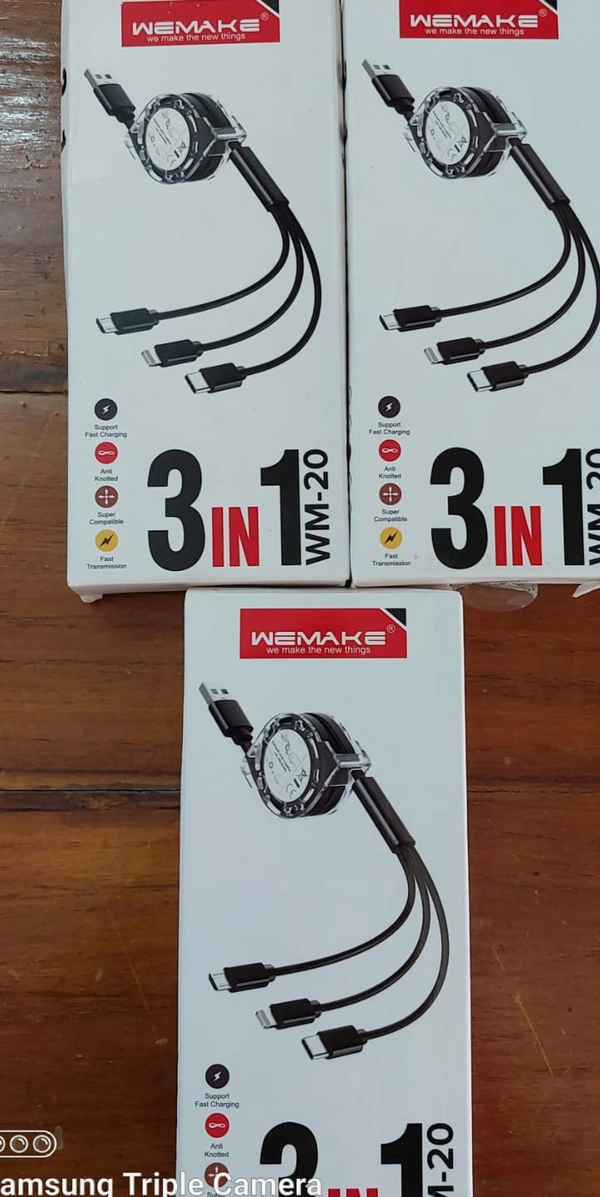 3 In 1 Fast Charging Cable