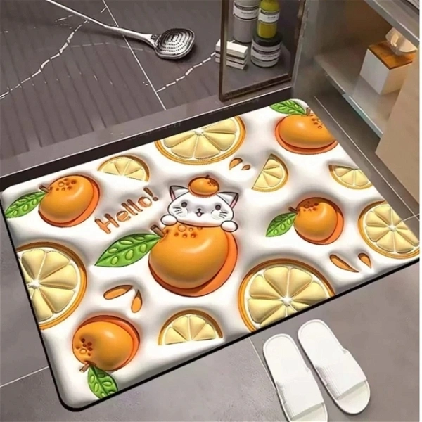 3d Cartoon  Water Absorption Mat