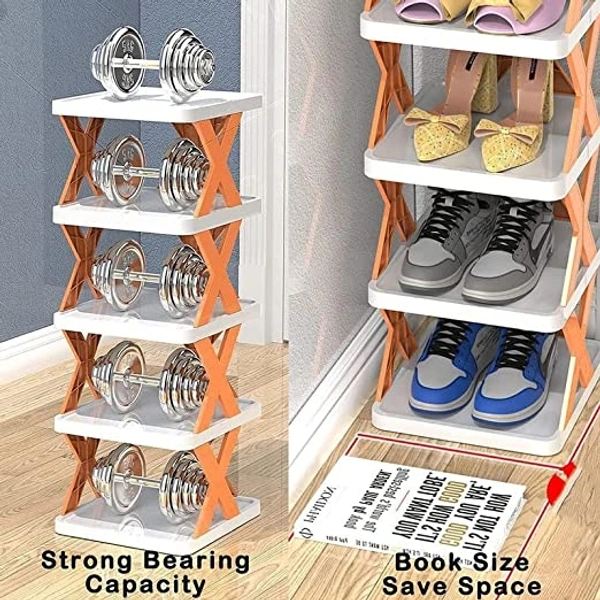 4 LAYER SHOES STAND, SHOE TOWER RACK SUIT FOR SMALL SPACES