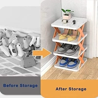4 LAYER SHOES STAND, SHOE TOWER RACK SUIT FOR SMALL SPACES