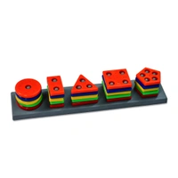 4434 GEOMETRIC BRICK WITH BOX- 5 ANGLE MATCHING COLUMN BLOCKS FOR KIDS