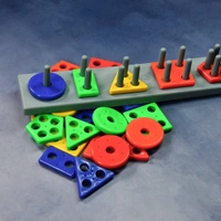 4434 GEOMETRIC BRICK WITH BOX- 5 ANGLE MATCHING COLUMN BLOCKS FOR KIDS