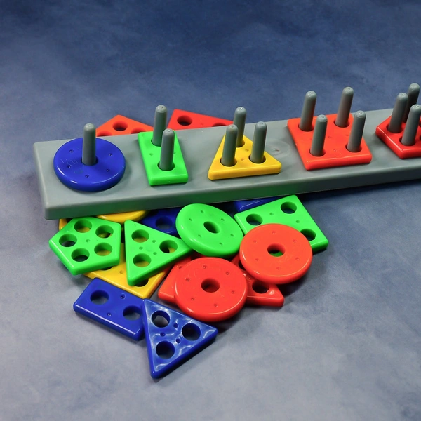 4434 GEOMETRIC BRICK WITH BOX- 5 ANGLE MATCHING COLUMN BLOCKS FOR KIDS