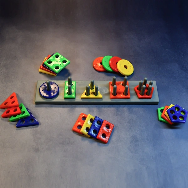 4434 GEOMETRIC BRICK WITH BOX- 5 ANGLE MATCHING COLUMN BLOCKS FOR KIDS