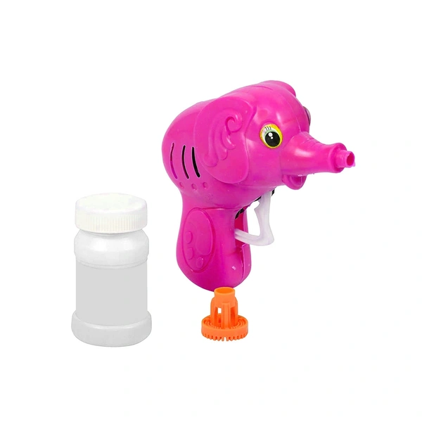 4449 BUBBLE GUN ELEPHANT HAND PRESSING BUBBLE GUN TOY FOR KIDS BUBBLE LIQUID BOTTLE WITH FUN LOADING