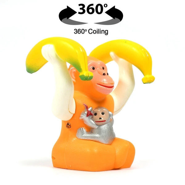 4487 FUNNY BANANA MONKEY MUSICAL LIGHT JUMPING SKIPPING FUNNY GIFT TOY FOR KIDS