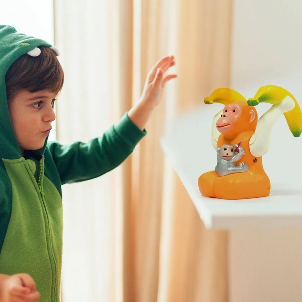 4487 FUNNY BANANA MONKEY MUSICAL LIGHT JUMPING SKIPPING FUNNY GIFT TOY FOR KIDS
