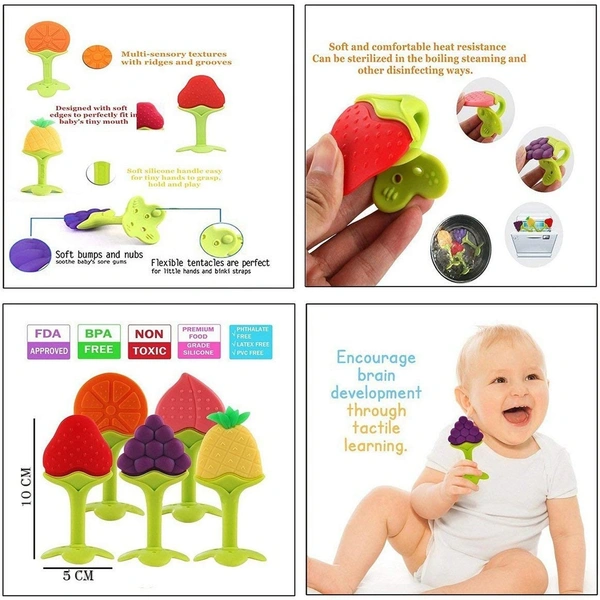 4490 SILICONE FRUIT SHAPE TEETHER TOY FOOD GRADE SILICON