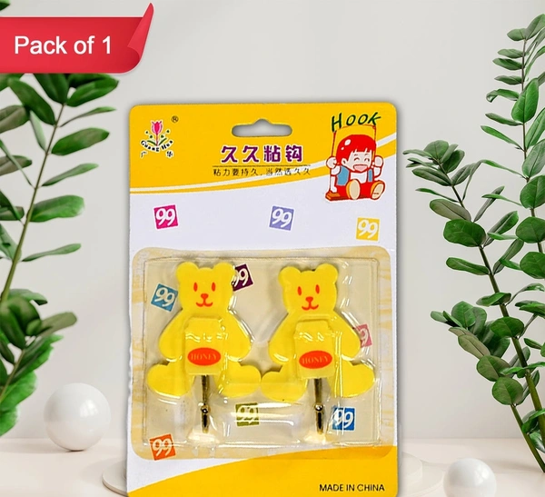 4498 TEDDY BEAR STRONG ADHESIVE HOOK WALL