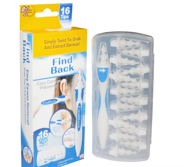 4656 SMART SWAB SILICONE EASY EARWAX REMOVAL WITH 16 REPLACEMENT DISPOSABLE SOFT TIPS/EAR WAX