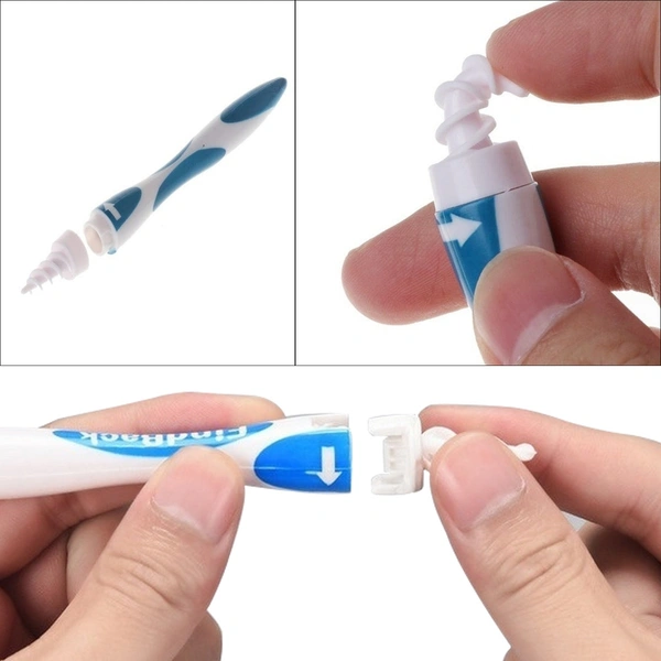 4656 SMART SWAB SILICONE EASY EARWAX REMOVAL WITH 16 REPLACEMENT DISPOSABLE SOFT TIPS/EAR WAX