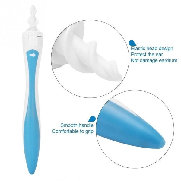 4656 SMART SWAB SILICONE EASY EARWAX REMOVAL WITH 16 REPLACEMENT DISPOSABLE SOFT TIPS/EAR WAX
