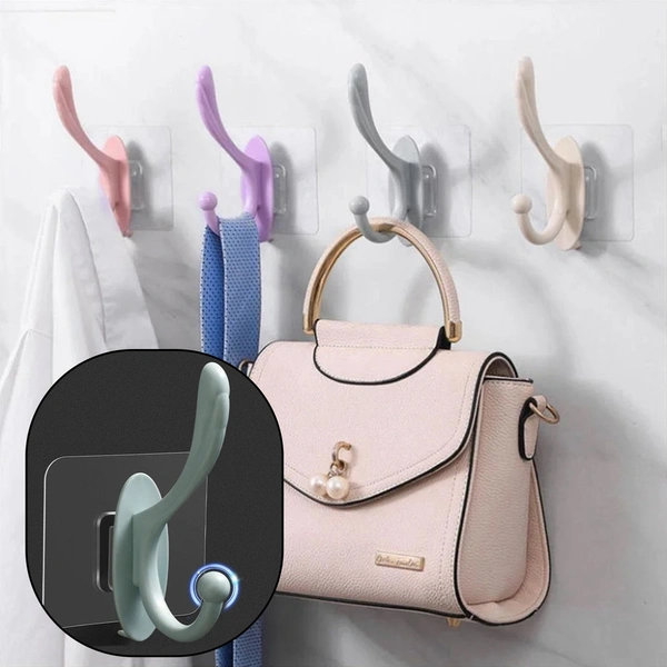 4687 SELF ADHESIVE PLASTIC WALL HOOK FOR HOME