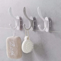 4687 SELF ADHESIVE PLASTIC WALL HOOK FOR HOME