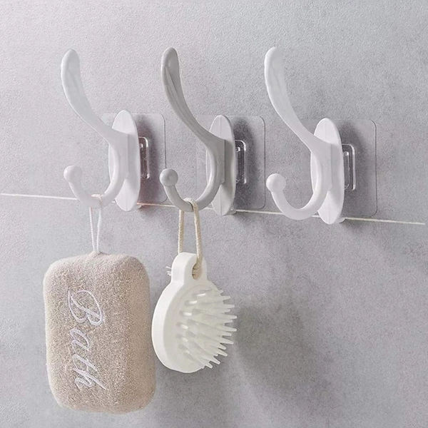 4687 SELF ADHESIVE PLASTIC WALL HOOK FOR HOME