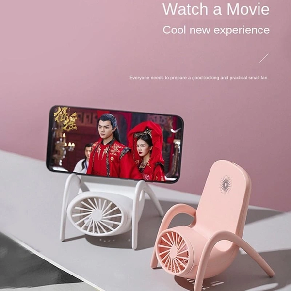 4814 PORTABLE MOBILE PHONE HOLDER FAN PERSONAL FAN MULTI- FUNCTION FAN HANDHELD CHARGING FAN