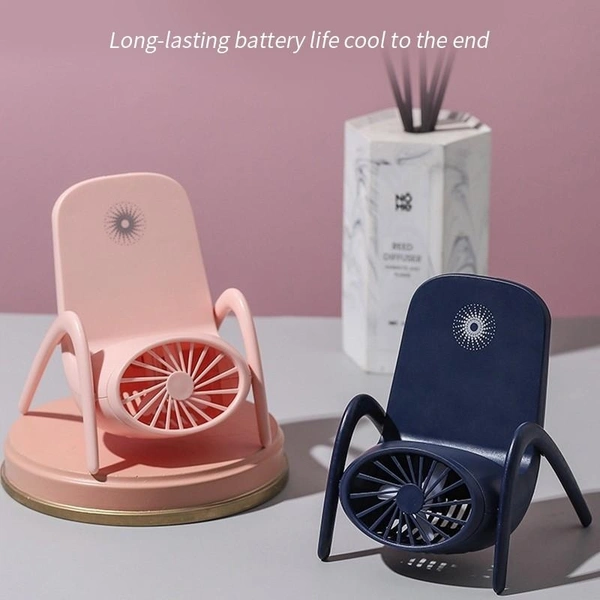 4814 PORTABLE MOBILE PHONE HOLDER FAN PERSONAL FAN MULTI- FUNCTION FAN HANDHELD CHARGING FAN
