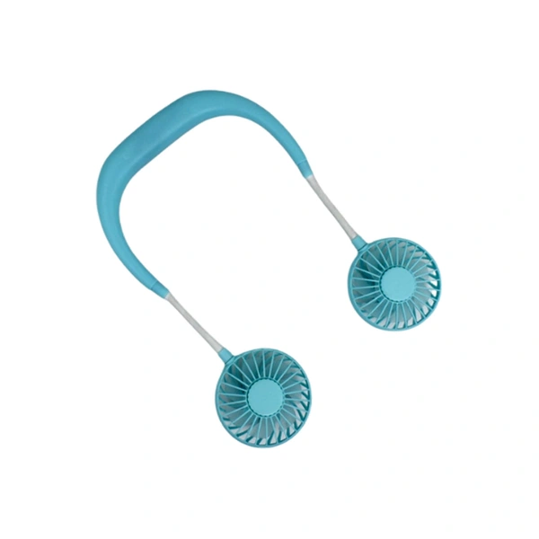 4849 HAND FREE NECK FAN RECHARGEABLE MINI USB PERSONAL FAN,