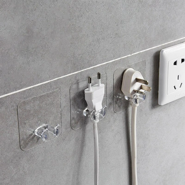 4861 TRANSPARENT MULTI-FUNCTION WALL STORAGE HOOKS
