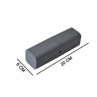 4994 GREY SQUARE SHAPE CAPSULE TRAVEL TOOTHBRUSH TOOTHPASTE CASE HOLDER