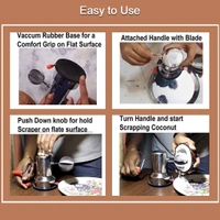 5216 COCONUT SCRAPERS MACHINE MANUAL STEEL FOR HOME & KITCHEN USE