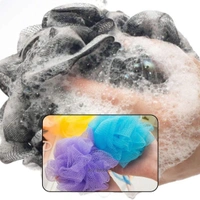 6074 BATH SHOWER LOOFAH SPONGE POUF BODY SCRUBBER (PACK OF 6PCS)