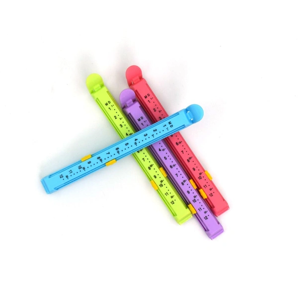6172 large Plastic Food Pouch Clip, Set of 4 (Multicolor)