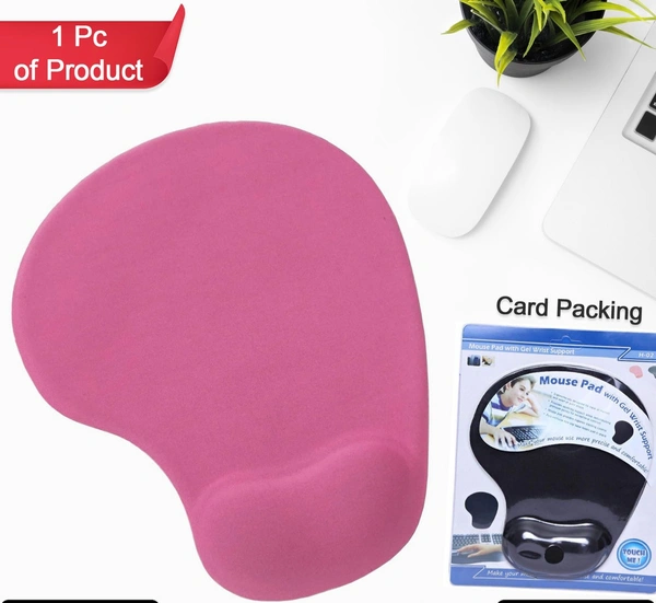 6176 Comfortable Silicone Mouse Pad with Jel Mouse Pad For All type Multiuse Mouse Pad