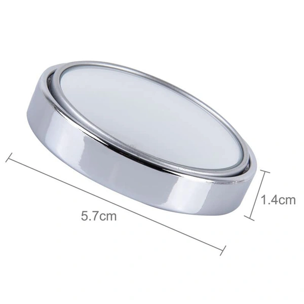 6205 360DEGREE BLIND SPOT ROUND WIDE ANGLE ADJUSTABLE CONVEX REAR VIEW MIRROR - PACK OF 2