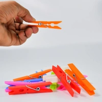 6216 MULTI PURPOSE PLASTIC CLOTHES CLIPS FOR CLOTH DRYING CLIPS (SET OF 144PC)