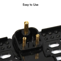 6496B MULTI-PURPOSE WALL HOLDER STAND FOR CHARGING MOBILE JUST FIT IN SOCKET AND HANG ( BLACK )