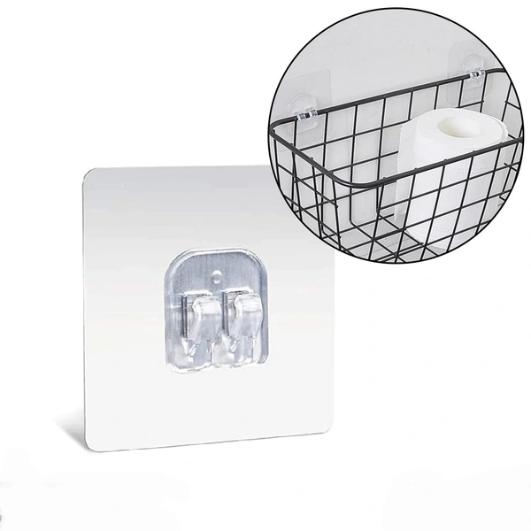 7434 ADHESIVE STICKY WATERPROOF AND OIL PROOF, REUSABLE WALL UTILITY SEAMLESS WALL HOOK