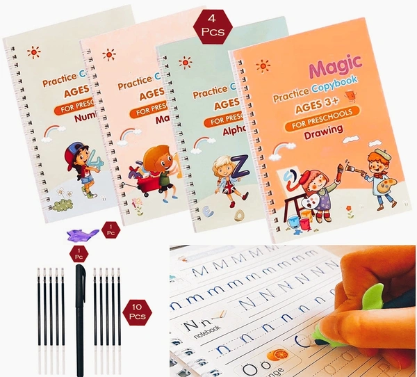 8075 4 PC MAGIC COPYBOOK WIDELY USED BY KIDS,