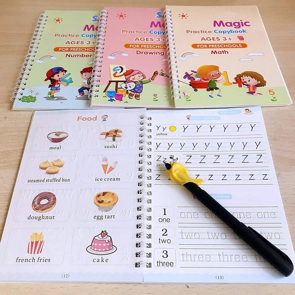 8075 4 PC MAGIC COPYBOOK WIDELY USED BY KIDS,