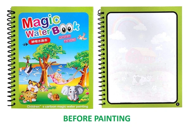 8091 MAGIC WATER QUICK DRY BOOK WATER COLORING BOOK DOODLE WITH MAGIC PEN PAINTING BOARD