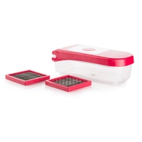 8102 GANESH PLASTIC CHOPPER VEGETABLE AND FRUIT CUTTER, RED