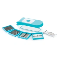 8108 GANESH 7 IN 1 PLASTIC VEGETABLE DICER, BLUE