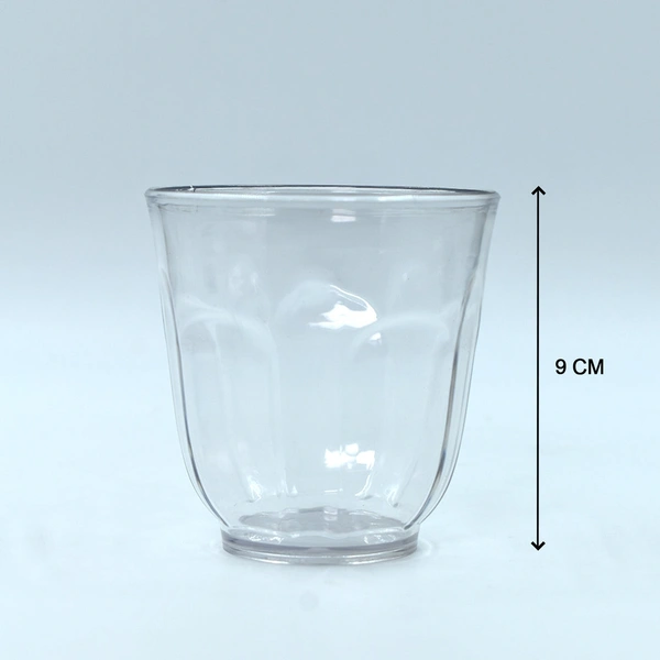 8125 GANESH LILY GLASS BREAK RESISTANT PLASTIC SET OF 6PCS (300 ML)