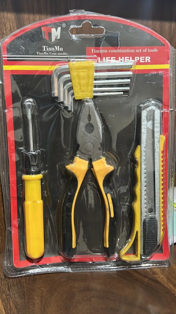 9177 COMBO TOOL ALLEN KEY SET & COMBINATION PLIER WITH SCREW DRIVER AND CUTTER