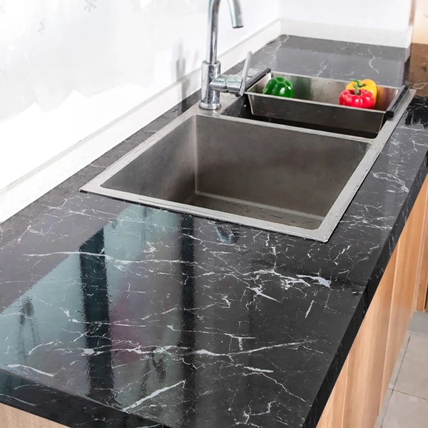 BLACK MARBLE FOIL (60*200)Oil-Proof Waterproof Self Adhesive PVC