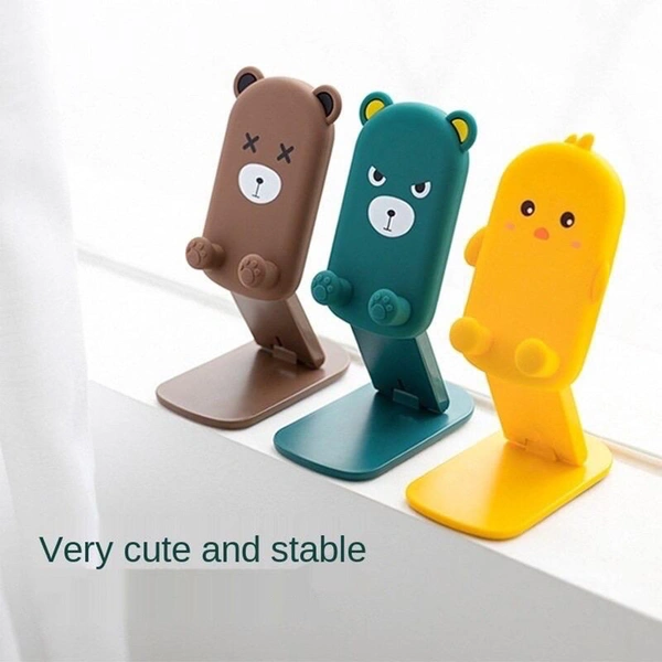 CUTE CARTOON DESIGN MULTI-ANGLE ADJUSTABLE FOLDABLE MOBILE STAND