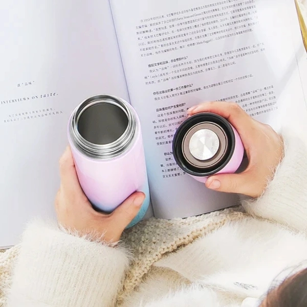 Double Colour Temperature Stainless Steel Water Bottle