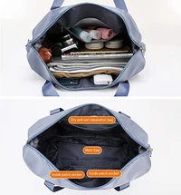 FOLDABLE TRAVEL BAG WITH POCKET
