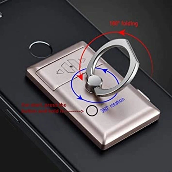 Metal ring lighter with finger holder
