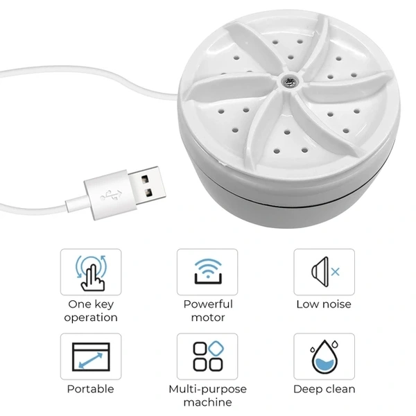 Mini Ultrasonic Washing Machine USB